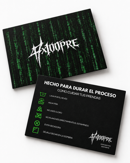 TARJETA DE CUIDADO
