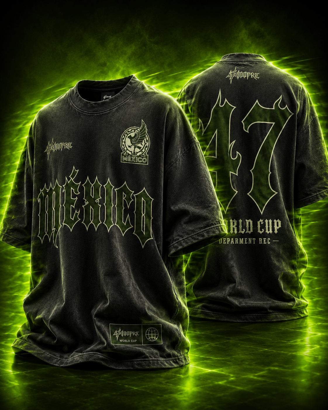 JERSEY MÉXICO WASH · VERDE MILITAR