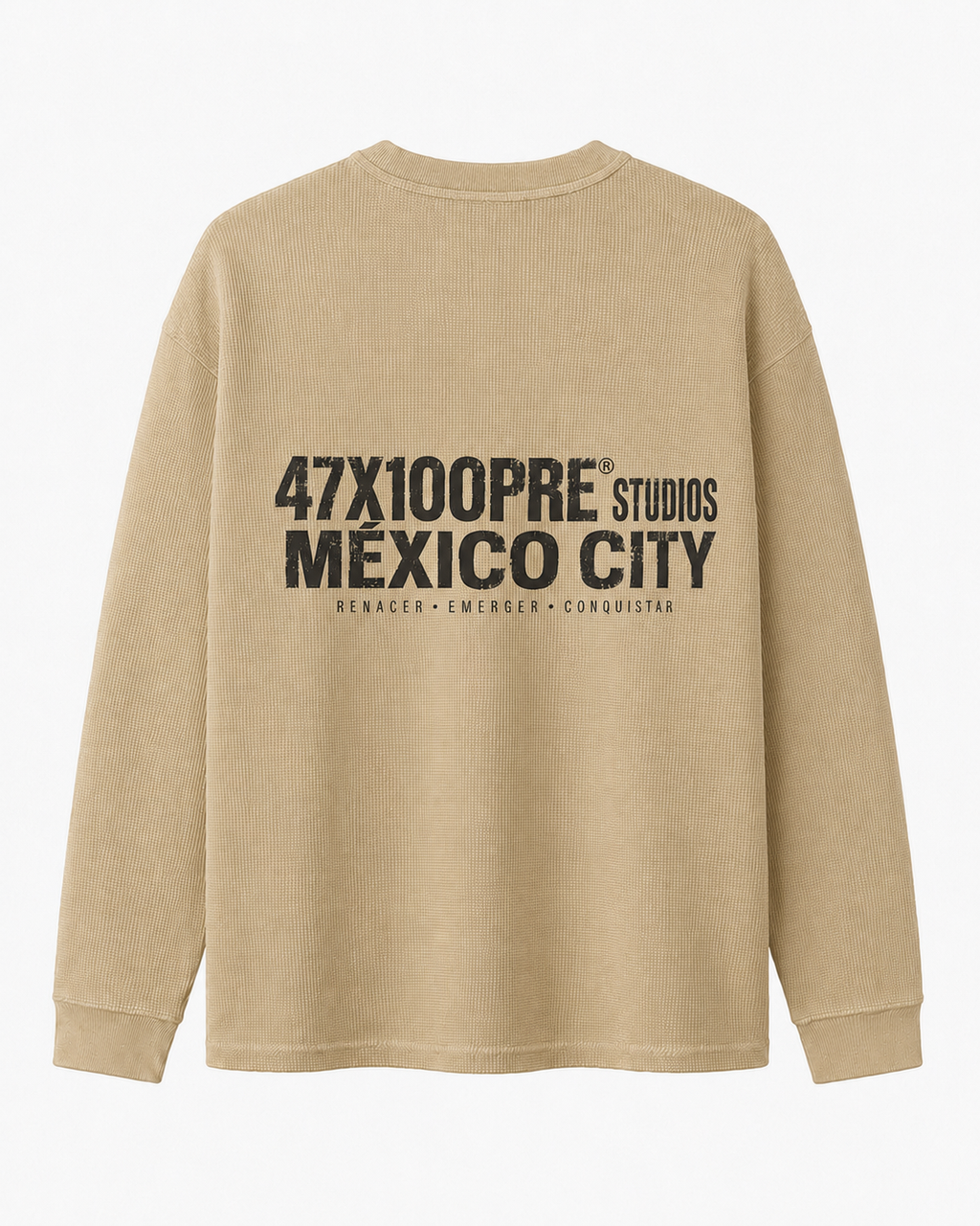 PLAYERA MANGA LARGA 47X100PRE STUDIOS