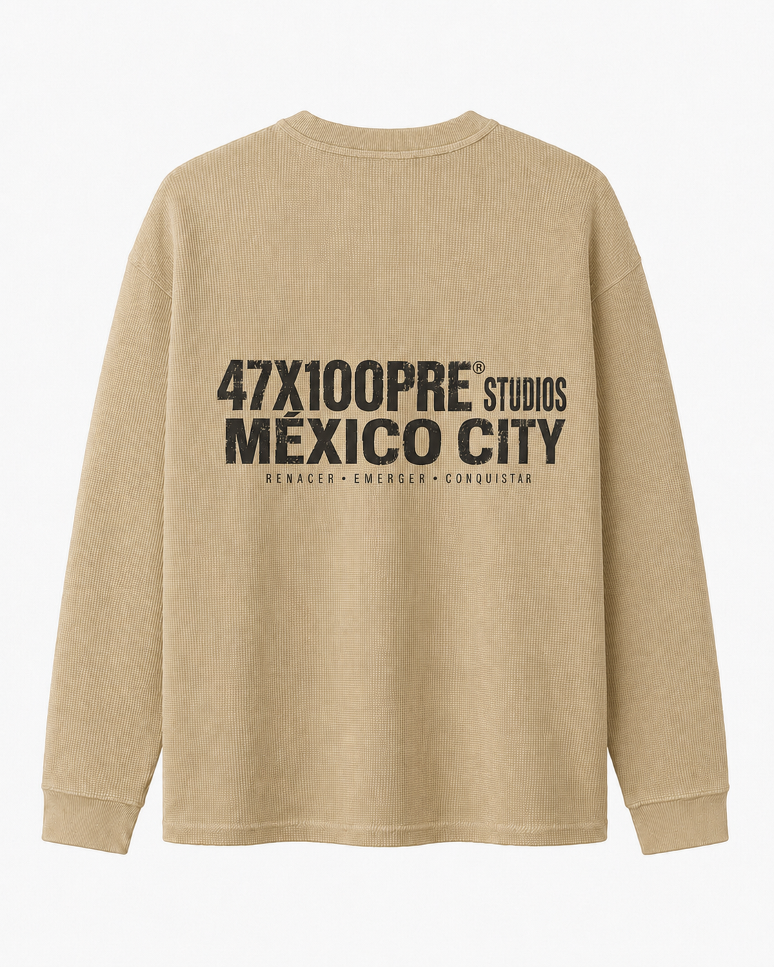 PLAYERA MANGA LARGA 47X100PRE STUDIOS