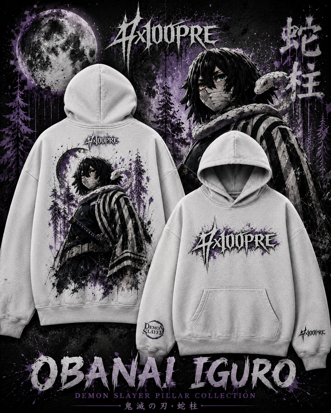 HOODIE OBANAI · DEMON SLAYER 47X