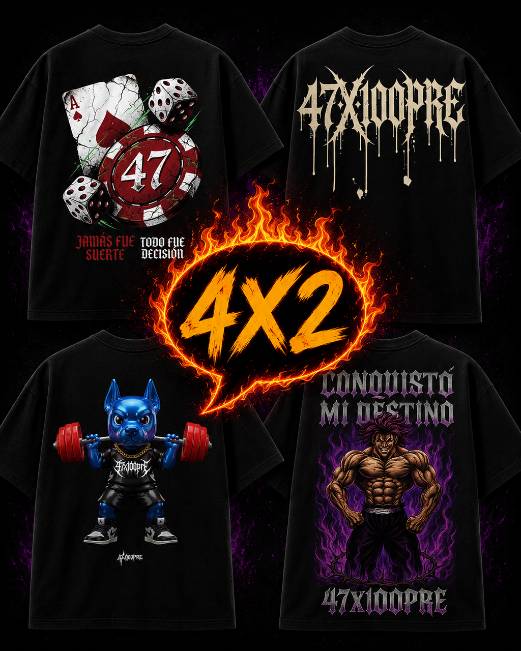 PACK 4X2 OVERS · LLEVA 4 PAGA 2 · $1,199