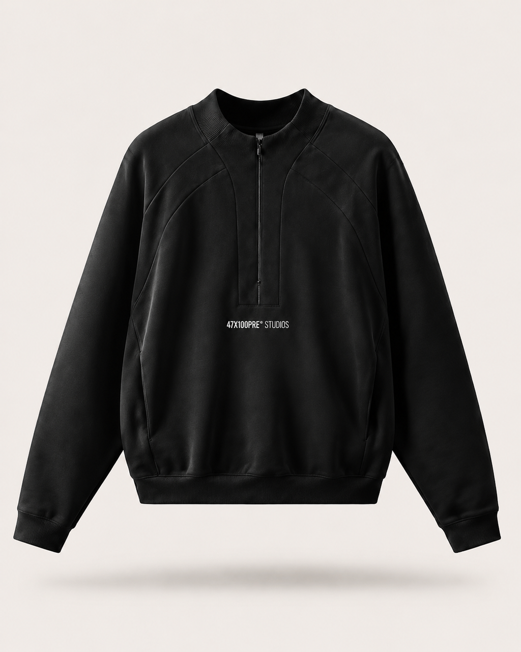 SUDADERA OVERSIZE HALF-ZIP