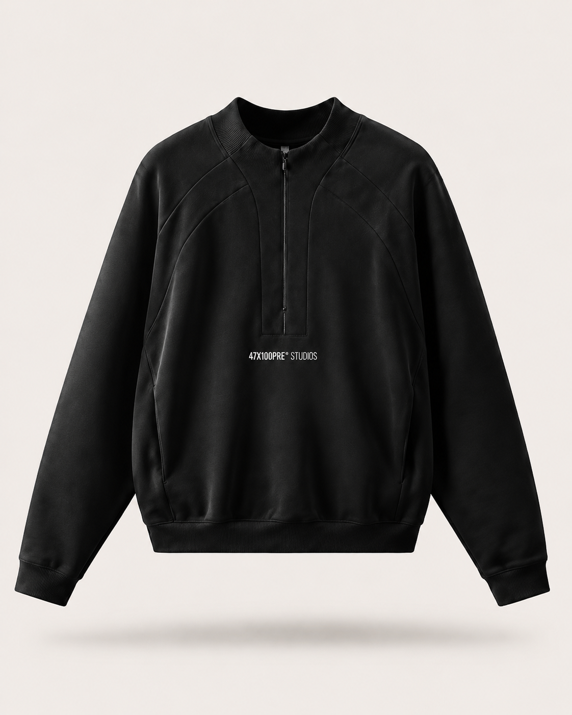 SUDADERA OVERSIZE HALF-ZIP