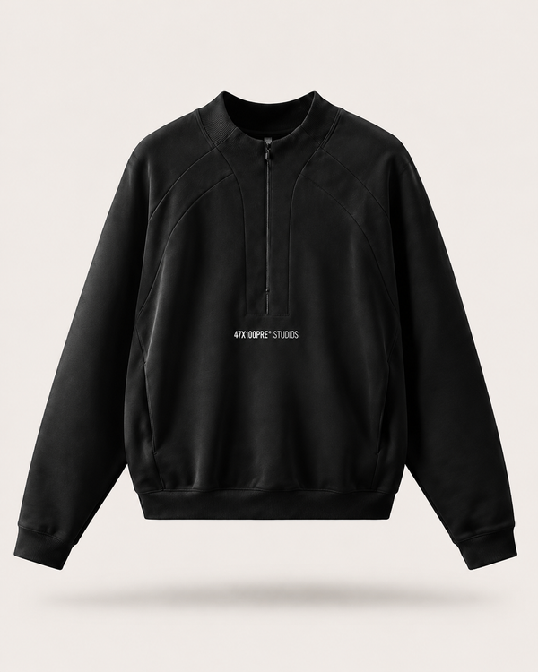 SUDADERA OVERSIZE HALF-ZIP